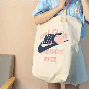 Nike Beige Canvas Heritage Tote Nike