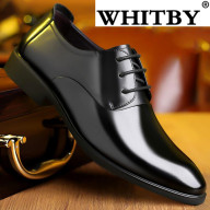 Brand WHITBY Thanh niên Anh giản dị kinh doanh chính thức giày da giày nam thumbnail