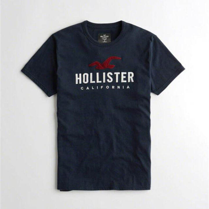 Hollister Men's Summer 2023 New Hco Men's Short-Sleeved T-Shirt Slim ...