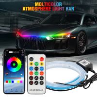 ไฟหน้ารถรีโมทคอนโทรล Super Brightness RGB Auto DRL รถ LED Running Light สำหรับ SUV