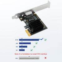 RTL8125BG PCI-E X1 to 2.5Gbps Gigabit RJ45 Ethernet Network Card Black PCB+Metal for PC Windows/Linux/ESXi/ROS