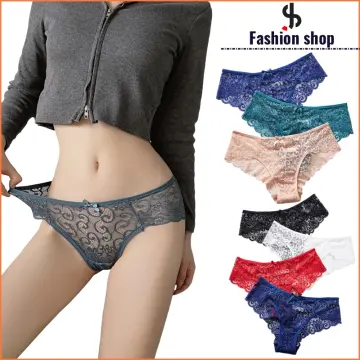 Shop Fashion Plus Size Lace Sexy Underwear For Women Traceless Transparent  Lace Pure Cotton Briefs with great discounts and prices online - Jan 2024