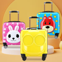 Spot parcel post Childrens Trolley Case Luggage Wholesale 18 Inch Boarding Bag 3D Cartoon Suitcase Universal Wheel Gift Festival logo