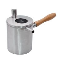 Chloeh Hornbye Shop 1Pcs Beeswax Casting Pot Stainless Steel Beeswax Melting Pot Wax Melter Pot Candle Tool Beekeeping Tool