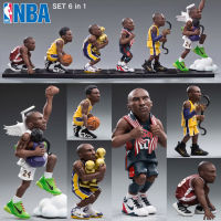 Figure ฟิกเกอร์ Motion Mode NBA จาก Basketball Players นักบาส บาสเก็ตบอล The Journey of Kobe Bryant การเดินทางของ โคบี ไบรอันต์ Q SET 6 in 1 Black Mamba Ver Anime Hobby โมเดล ตุ๊กตา อนิเมะ การ์ตูน มังงะ ของขวัญ Doll manga Model New Collection Gift