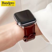 ☋卍❧ Genuine Leather Watch strap for Apple watch series 8 7 6 5 4 3 se Smart watch luxury band For iwatch ultra 49mm 45 42mm bracelet