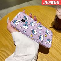 JIUMOO เคสปลอกสำหรับ Samsung S9บวกเคสซิลิโคนนิ่มลายกระต่ายดีไซน์ใหม่การ์ตูนเคสโทรศัพท์มีลวดลายขอบสี่เหลี่ยมดั้งเดิมคลุมทั้งหมดเคสกันกระแทกป้องกันเลนส์กล้อง