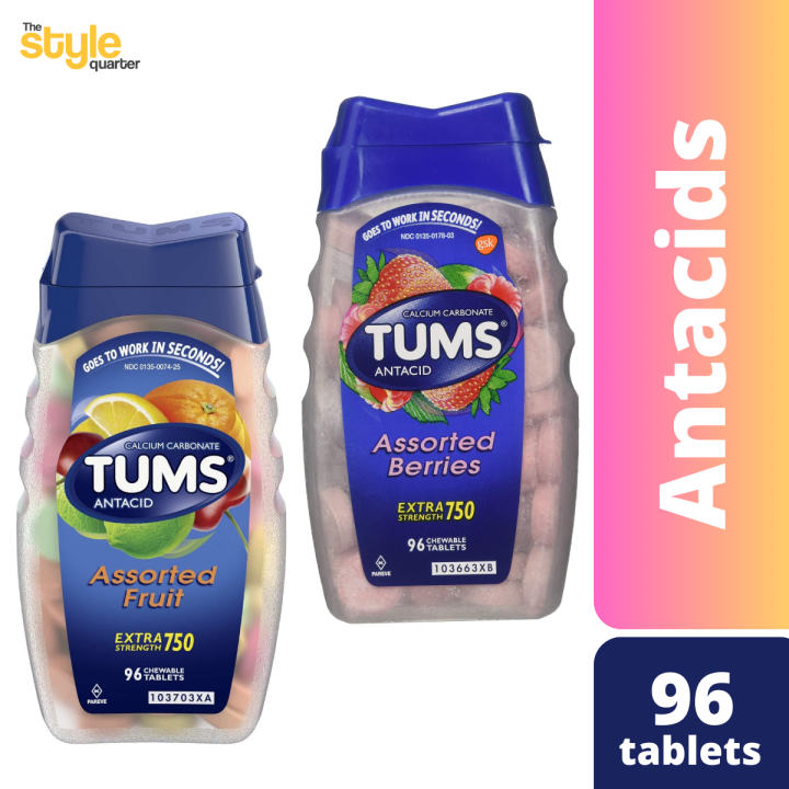 Tums Ultra Strength 750 Antacid Assorted Tropical Fruit, Assorted