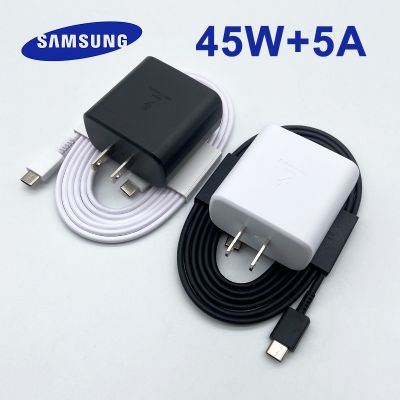 Samsung 45W Super Fast Charger US Plug Adapter 180cm USB C Cable For GALAXY S23 S22 S21 S20 Plus Note20 Ultra Z Fold 4 3 2 5G