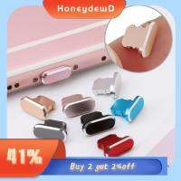 HONEYDEWD 2pcs สากล อุปกรณ์เสริมโทรศัพท์ อลูมิเนียมอัลลอยด์ ปลั๊กกันฝุ่น ท่าเรือ พอร์ตแคป จุกโลหะ