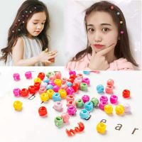 80 PCS Mini Cute Girls Sweet Candy Color Plastic Hair Clips Popular Hair Accessories