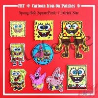 【hot sale】 ☋ B15 ☸ Cartoon - SpongeBob SquarePants Iron-On Patch ☸ 1Pc SpongeBob SquarePants / Patrick Star Diy Sew on Iron on Badges Patches