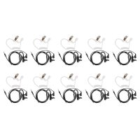 10X Surveillance Security Clear Coiled Acoustic Air Tube Earpiece PTT for LG