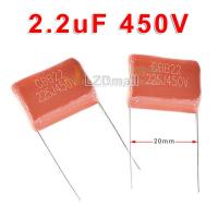 2pcs CBB Capacitor 225J 450V 225 2.2uF CBB21 CBB22 Metallized Polypropylene Film Capacitor Pitch 20MM