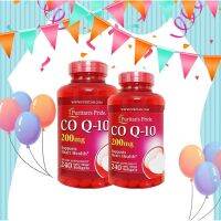 แท้จริงๆ พร้อมส่งมาก 【นำเข้าจากอเมริกา】 Puritans Prideโคเอนไซม์คิวเท็น Co Q-10 200 mg 240 softgels Exp:10/2024