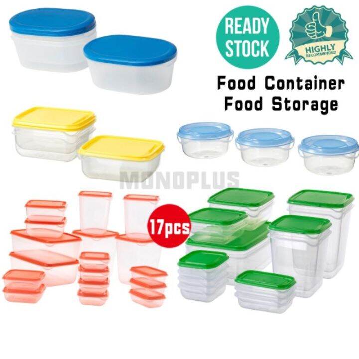 𝗜𝗞𝗘𝗔 Tupperware Ikea Pruta Food Container 17PCS PER SET/ Bekas Makanan / Food Storage Fruit
