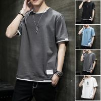 The new mens short sleeve T-shirt male half sleeve summer youth loose clothing menswear ins popular logo on summer short-sleeved male --ntx230801♨