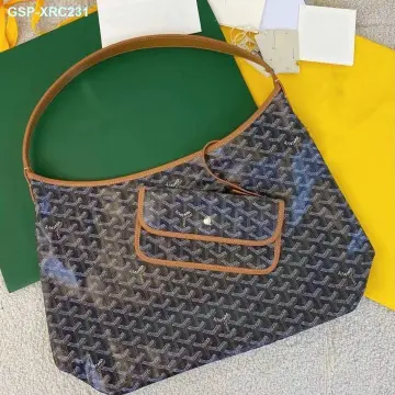 Goyard Saigon Geometric-print Handbag in Purple