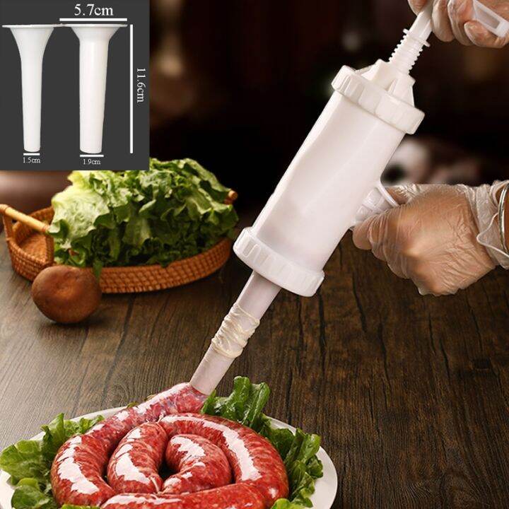 【CW】 Manual Sausage Stuffer Filler Salami Maker Pasta Noodle Funnel