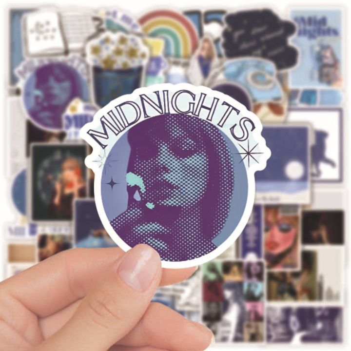 hotx-dt-10-30-50pcs-new-album-midnights-graffiti-stickers-decals-laptop-notebook-sticker-kids