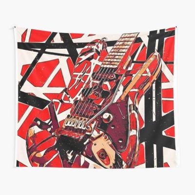 【cw】 Red Guitar Tapestry Travel Decor Wall Home Decoration Mat Art Printed Blanket Bedspread Colored Room Bedroom Beautiful Hanging 【hot】 !