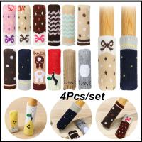 5210A 4Pcs/Set สากล ตัวป้องกันพื้น กันลื่น ป้องกันเสียงรบกวน ถุงเท้าเก้าอี้ แขนขาเฟอร์นิเจอร์ ผ้าคลุมเท้าโต๊ะ เคสป้องกัน