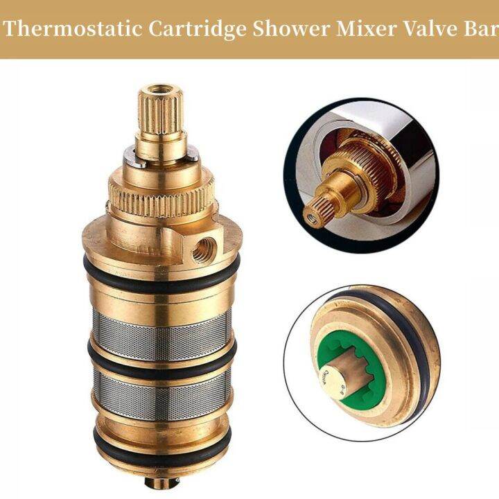 Brass Replacement Thermostatic Cartridge Shower Mixer Valve Bar Repair