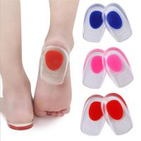 [Fashion goods060]ผู้หญิงผู้ชายเจลส้นถ้วยส้นที่นั่ง FootCushions Insoles สำหรับ Plantar Fasciitis ส้น Spurs ส้นปวดเท้า Care