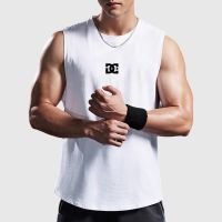 Mens Summer Fashion Breathable Quick-drying Tank Top Gym Fitness Workout Vest Casual Muscle Sleeveless T-shirt Brand Clothing