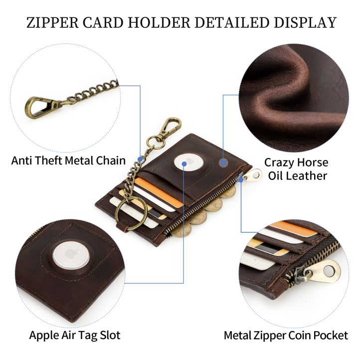 layor-wallet-hiram-หนังแท้ผู้ถือบัตรกระเป๋าสตางค์ที่มีพวงกุญแจ-airtag-กรณีหรูหราผู้ชาย-rfid-ชื่อเลเซอร์แกะสลักบางกระเป๋าเงินเหรียญบาง
