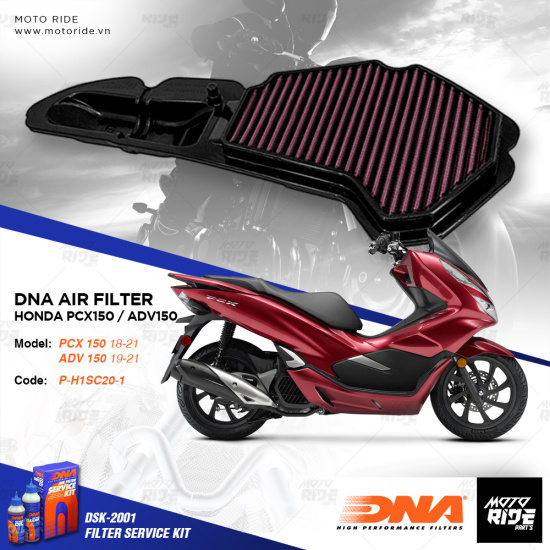 Dna p-h1sc20-1 lọc gió cho honda pcx 150 adv 150 - ảnh sản phẩm 1