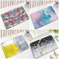 [A Warm] CreativeBath MatsScales บทคัดย่อ Marble Closedoor Rug Bathroom Decor Anti Slip Carpet