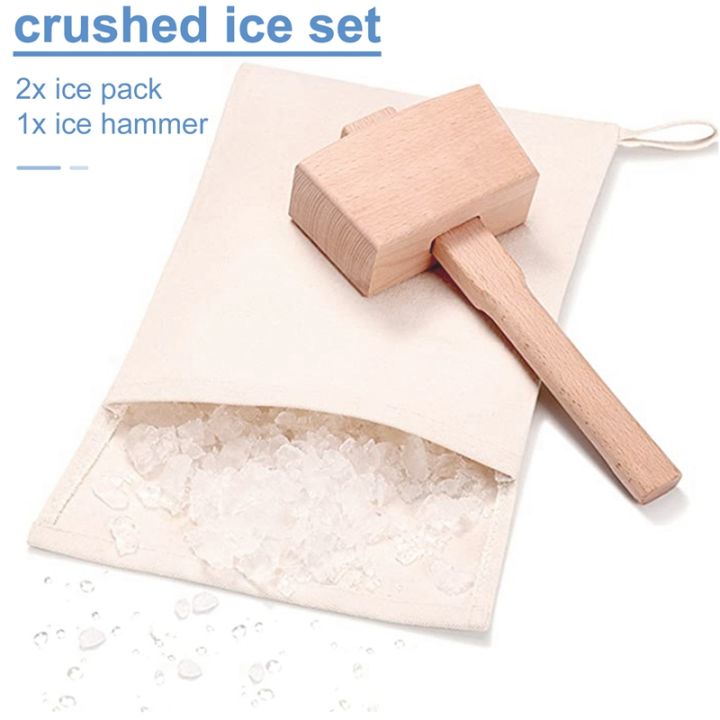 pack-of-2-lewis-bags-and-1-piece-ice-mallet-set-reusable-canvas-crushed-ice-bags-with-wooden-mallet-for-home-party-bar