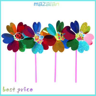 mazalan เลื่อมที่มีสีสันกังหันลม SPINNER บ้านสวนตกแต่งเด็กของเล่น