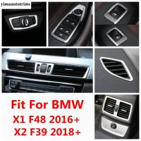 สำหรับ BMW X1 F48 2016-2021/X2 F39 2018-2021หน้าต่างลิฟต์หลอดไฟหน้าปุ่มช่องแอร์ด้านหลังแผงหน้าปัดเต้าเสียบไฟฟ้ากระแสสลับอุปกรณ์ตกแต่ง