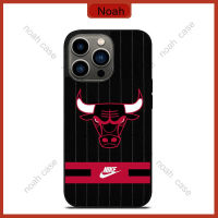 Chicago Bulls Nike Stripe Phone Case for iPhone 14 Pro Max / iPhone 13 Pro Max / iPhone 12 Pro Max / Samsung Galaxy Note 20 / S23 Ultra Anti-fall Protective Case Cover 1062