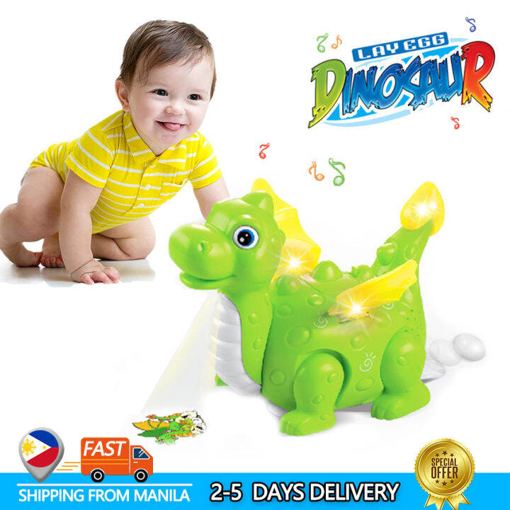 Musical Dinosaur Toy for Kids Electronic Puzzle Toys with Lights and ...