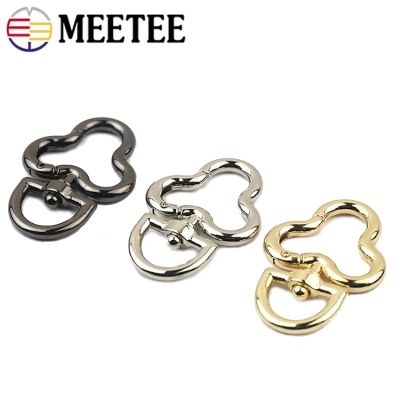 【cw】 5/10pcs Metal Buckle 14mm Oval Swivel Clasp Hangbag Keyring Hardware Accessories