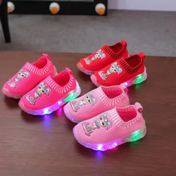 Girls light up on sale shoes