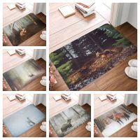 [A VOGUE] AnimalScenery PrintToilet The Wolf Bear Bathroom Decor Mat Anti Slip RugsDoor Mats Floor Matthe Room