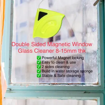 Magnetic Window Cleaner Double Glazed Glass Cleaning Squeegee - The Glider