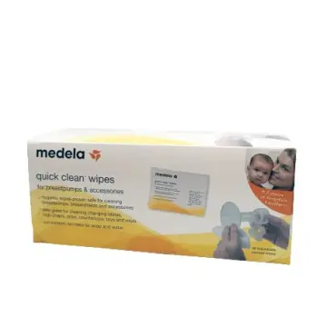 Medela Quick Clean Breast Pump and Accessory Wipes (30ct Resealable Pack)