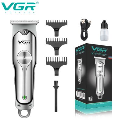 VGR Hair Clipper T-Blade Hair Trimmer Electric Beard Trimmer Cordless Wireless Rechargeable Shaving Machine for Men V-071