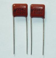 10pcs/100pcs CBB capacitor 334 100V 334J 0.33uF 330nF P7.5 Metallized Polypropylene Film Capacitor