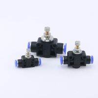 Pneumatic connector PU air pipe quick-connect quick connector LSA series pipe type throttle valve Hand Tool Parts Accessories