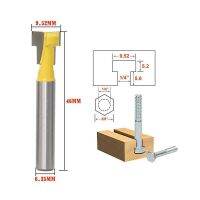 【Hot ticket】 【On Sale】 1/4นิ้ว &amp; 8Mm และ1/2นิ้ว Shank Key Hole ใบมีด T-การกัดร่องที่ตัดงานไม้ Router ชุดบิตสำหรับตะปูสำหรับงานไม้ T-Track Slotting