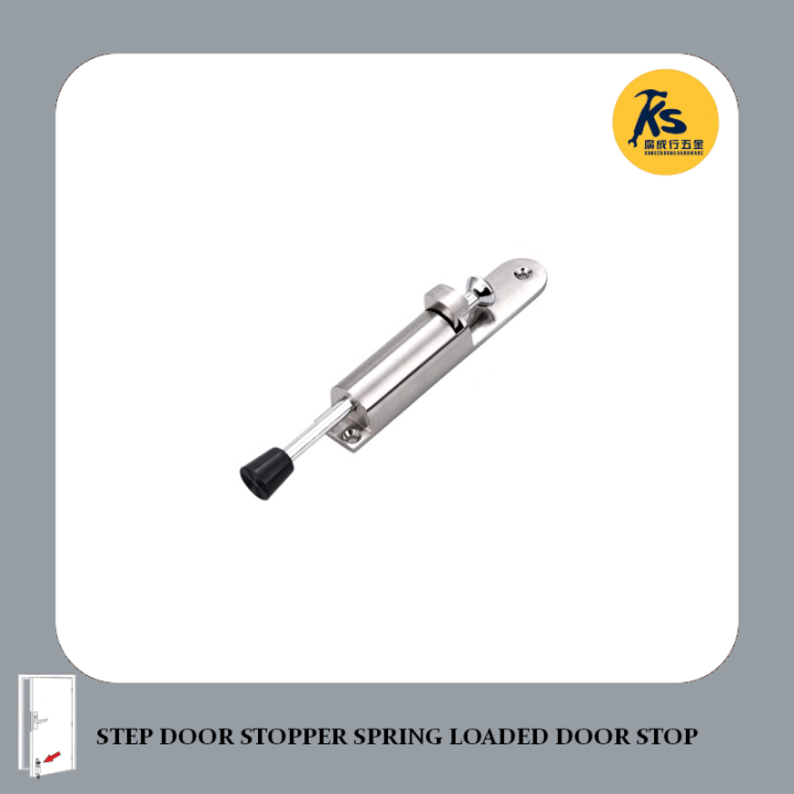 Step Door Stopper Spring Loaded Door Stop Lazada