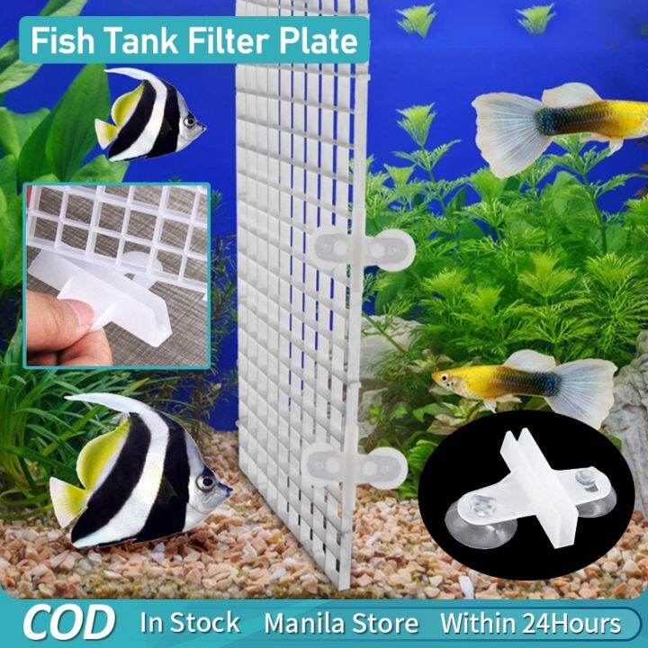 Aquarium Grid Divider Tray White Fish Tank Divider Filter Fish Tank