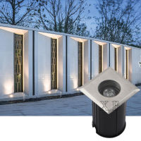 New Square 40MM 3W 1W LED Underground light Ground Garden Path Floor Lamp Outdoor Underground Buried Yard Lamp Landscape Light