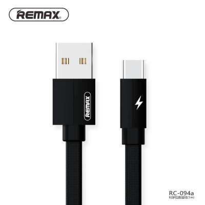 สายชาร์จ ไทป์ซี รีแมค อาร์ซ1เมตร Remax RC-094A Kerolla Fabric USB Type-C Cable 2.1A (1m.)